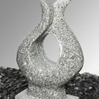 Fontäne Granit Lilie, 60 cm