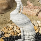 Kranich Marmor, 90 cm