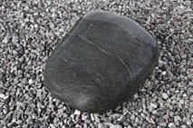 Pebbles Black Granit, poliert