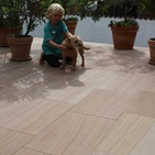 Bodenplatte Sahara Beige