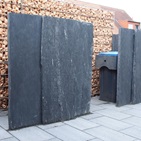 Schieferplatten Mülltonnenverkleidung
