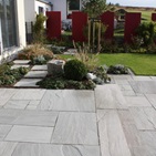 Bodenplatte Sky Grey, spaltrauh