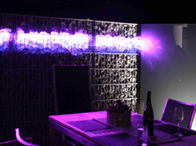 LED Sitzecke lila